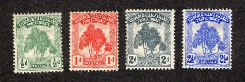 Gilbert & Ellice Islands  - SG# 8 - 11 MH (rem)            /         Lot 0626086