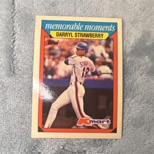Topps Kmart Memorable Moments Darryl Strawberry #29 Mets MLB Baseball 1988 Card