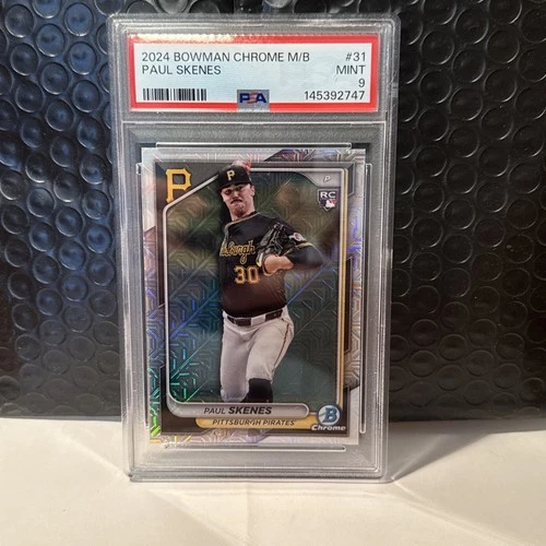2024 Bowman Chrome - Paul Skenes #31 Mojo Refractor (RC) PSA 9