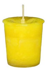 Crystal Journey Positive Energy Reiki Charged Herbal Votive Candle Yellow