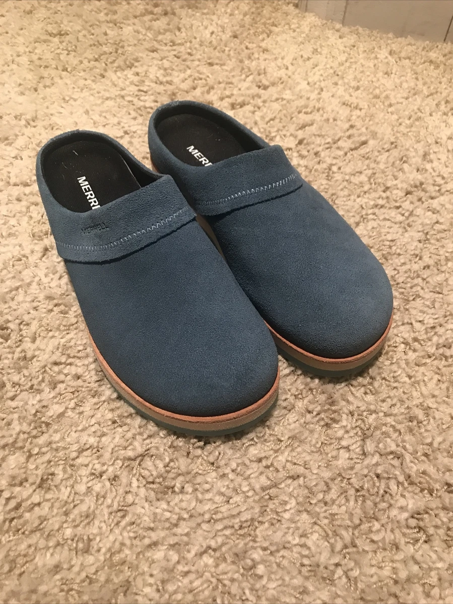Merrell suede best sale clogs