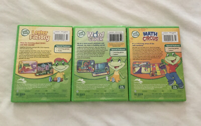 LeapFrog Lot Of 3 DVD Math Circus Letter Factory Word Caper | eBay