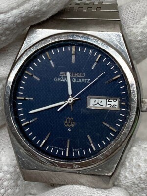 セイコー グランドクォーツ（Grand Quartz） 9943-8000R SEIKO Grand Quartz Rare Blue Dial 9943-800A | eBay