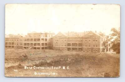 #ad Feeble Minded Boys Custodial Institute Glenwood Iowa RPPC Antique Asylum Photo $39.99