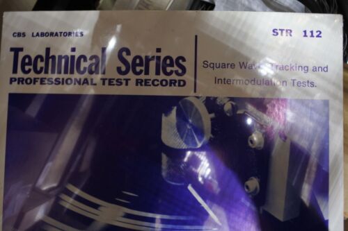 CBS LABORATORIES TECHNICAL, PROFESSIONAL TEST RECORD, STR-112 NEW (E30) - Picture 2 of 6