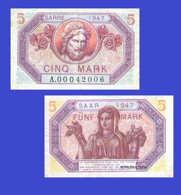 UNC Reproduction DAHOMEY 0,5 francs 1917 French colonei