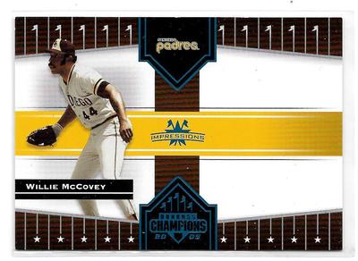 2005 Donruss Champions Baseball Willie McCovey San Diego Padres 071/100 #221