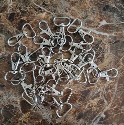 23 Pcs - Swivel Snap Lobster Claw Clasp Hook Clip Metal Trigger Swivel D-Ring