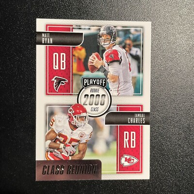 2016 PANINI PLAYOFF MATT RYAN JAMAAL CHARLES RC ROOKIE CLASS REUNION 2008 SP