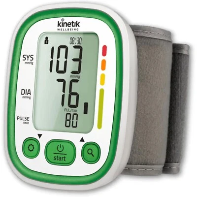 Kinetik Wellbeing Advanced Wrist Blood Pressure Monitor - Multicolour - WBP3