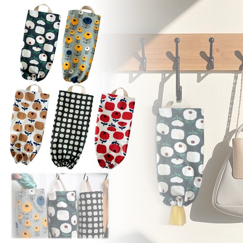 WallHanging Trash Organizer Grocery Kitchen Plastic Storage Bag Holder Dispenser