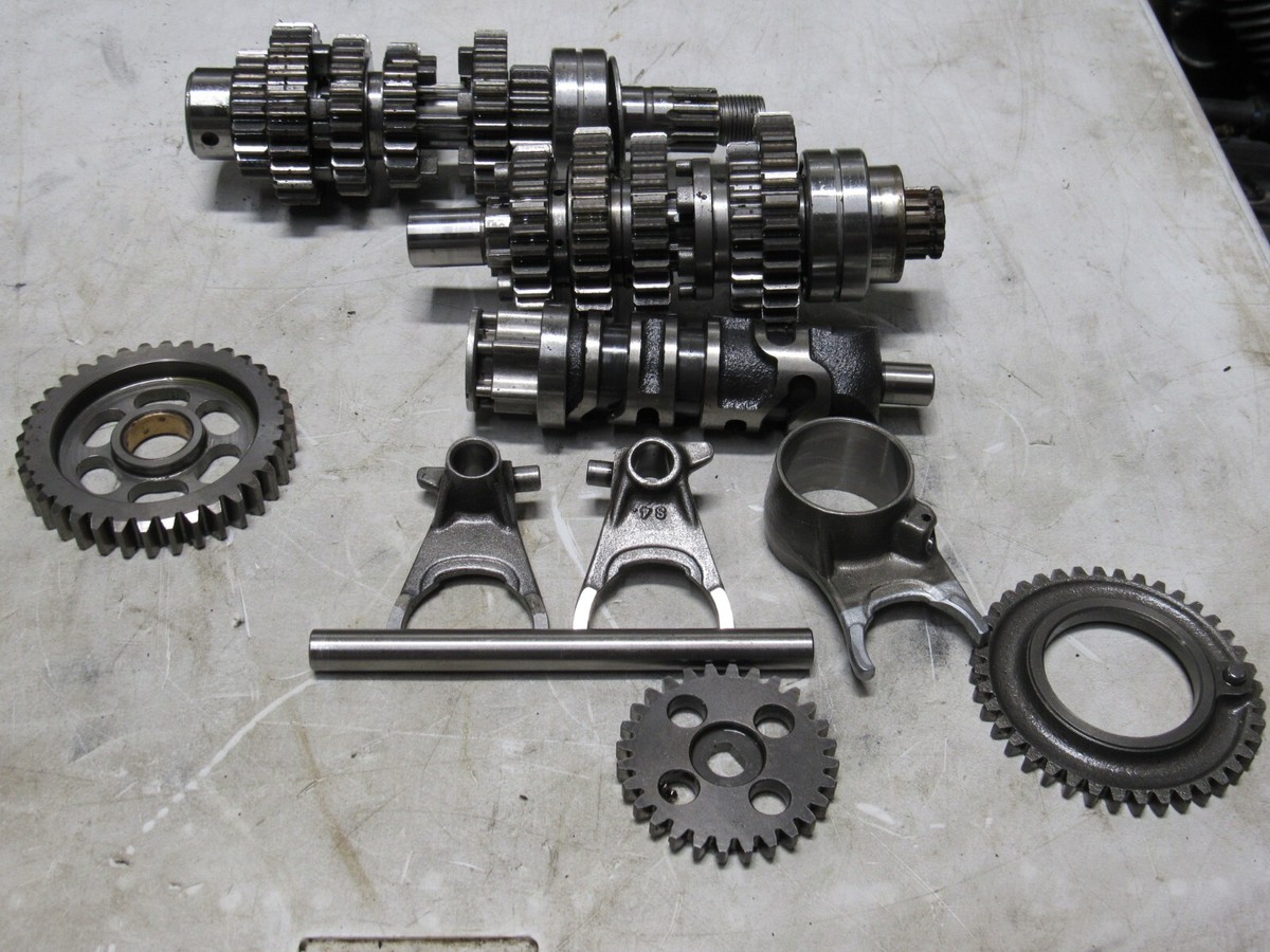 1987 Kawasaki Ninja EX500 Transmission Gears Shafts Shift Forks