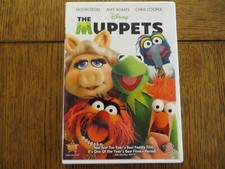 The Muppets - Amy Adams, Jason Segel, Chris Cooper - 2011 - Disney DVD LIKE NEW!