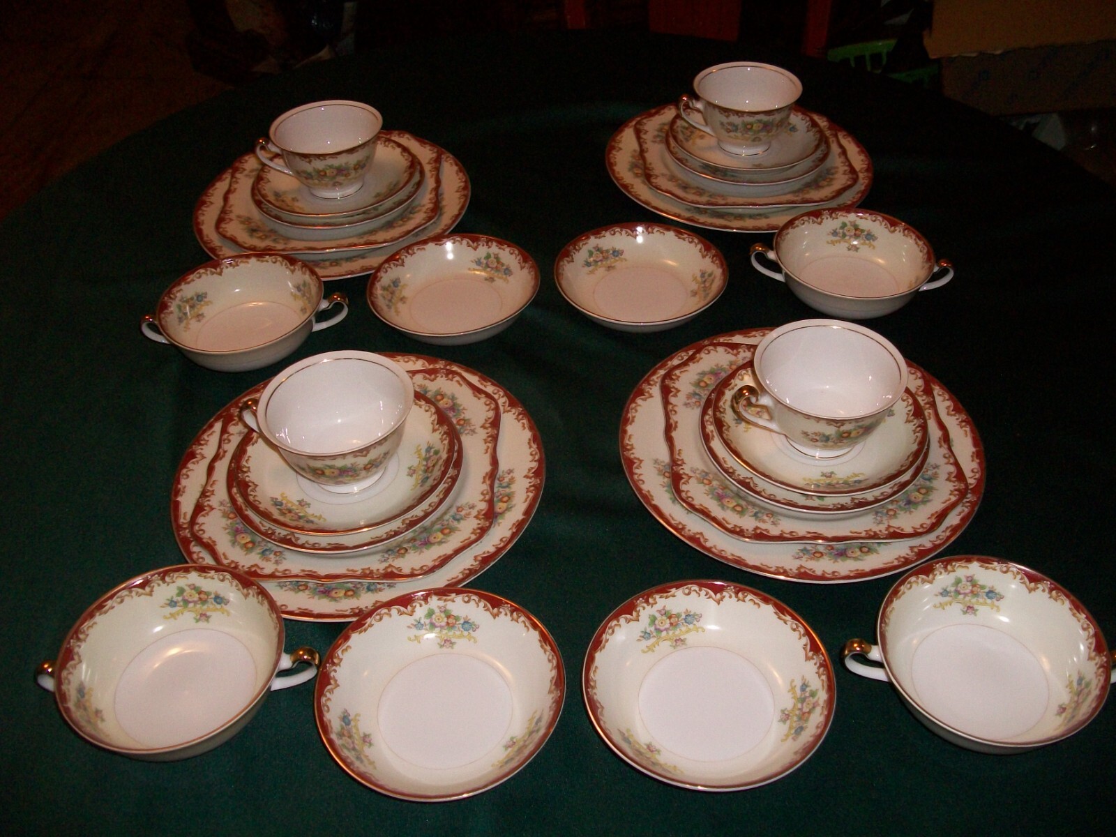 4 Place Setting Of Kikusui China Dinnerware Made In Japan 28 Pieces eBay