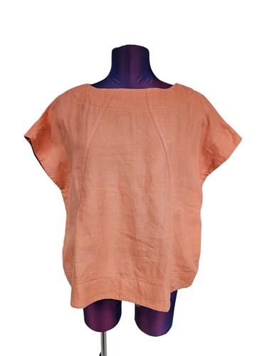 Unbranded Peach Kaftan Boxy Relaxed Fit Oversized Top Size M/L Women's S44 - Picture 5 of 5