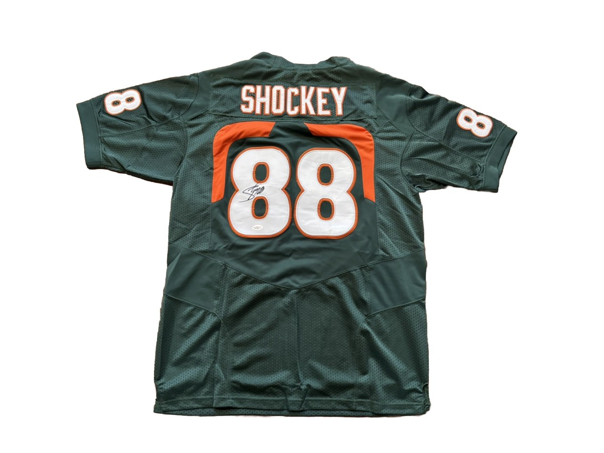 Jeremy Shockey Signed Miami Hurricanes (Home Green) Jersey JSA | eBay