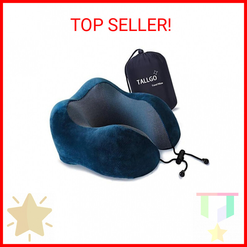 Travel Pillow, Best Memory Foam Neck Pillow Head Support Soft Pillow for Sleepin
