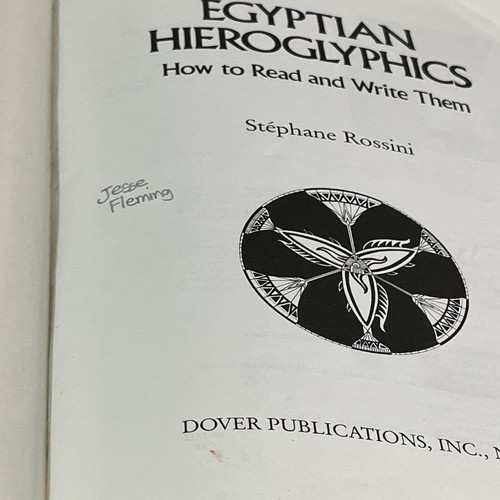 Dover Egyptian Hieroglyphics Book Stephane Rossini How to Read and Write Them - Picture 14 of 14