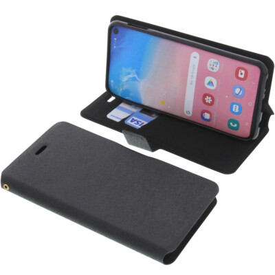 Tasche für Samsung Galaxy S10e Book-Style Schutz Hülle Handytasche Buch Schwarz