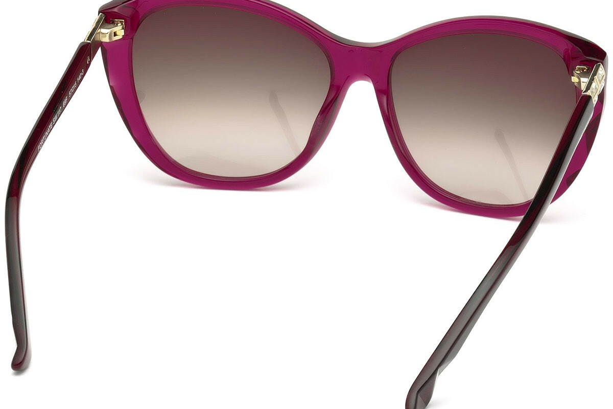 SWAROVSKI FORTUNATE SK0117F 52F Shiny Bordeaux Cat Eye Plastic 57