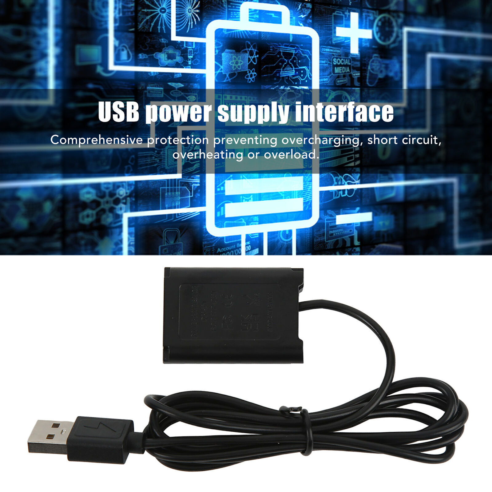 DK X1 Camera Dummy Battery USB DC Coupler NP BX1 Dummy Power Supply