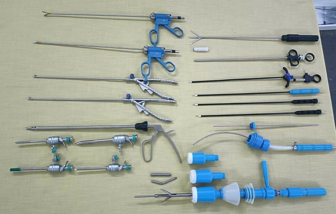 18pc Laparoscopic Gynecology Surgery Set 5mmx330mm Reusable Surgical ...