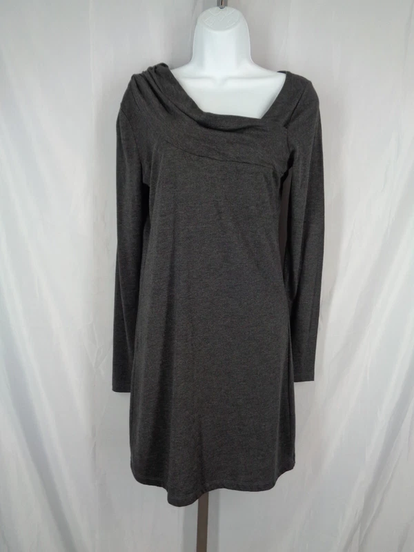 lole cross drape neck long sleeve dress 