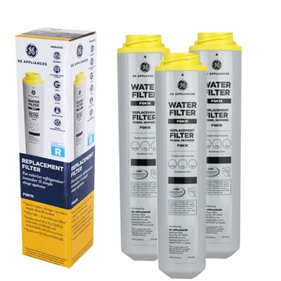 #ad 3 PACK GE FQK1K Under Sink Refrigerator Replacement Water Filter Cartridge USA $68.99