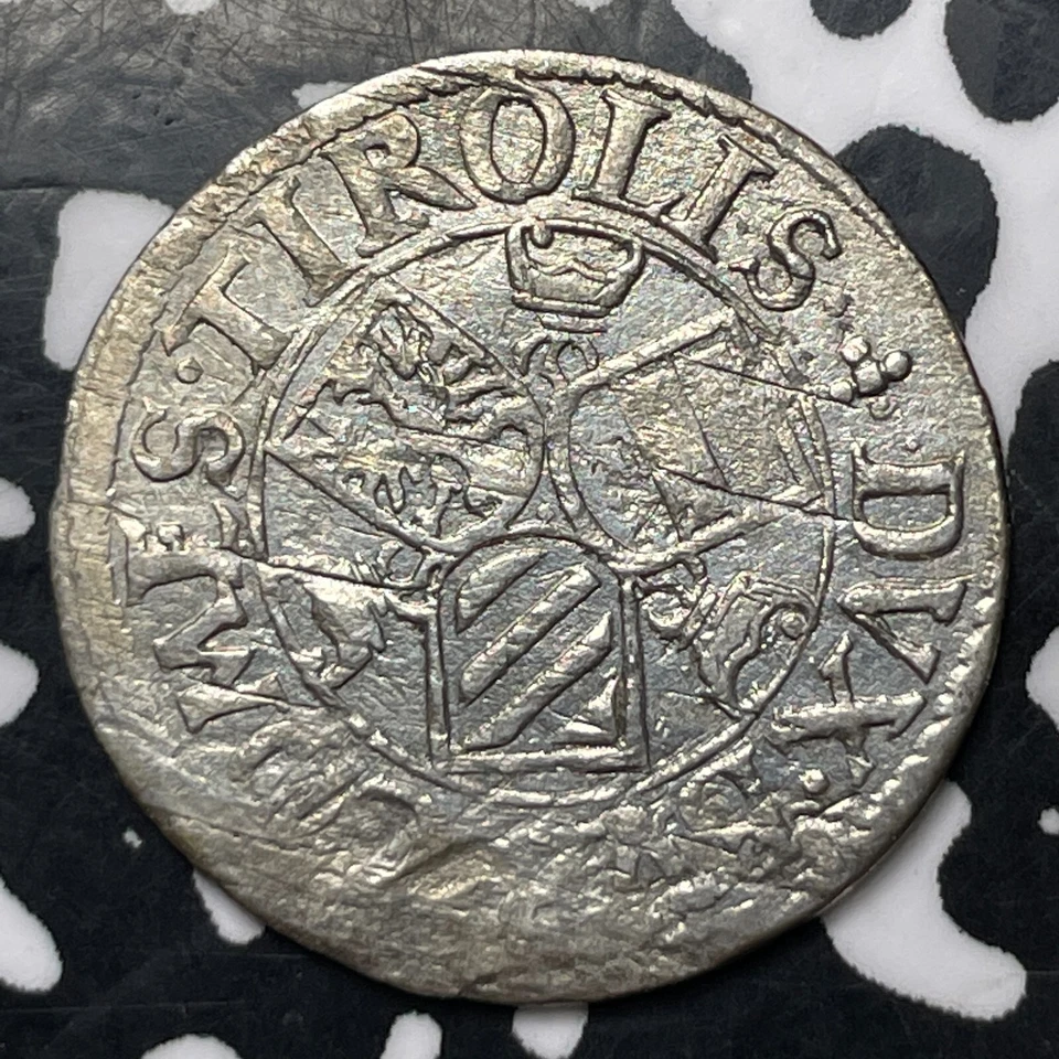 (1564-94) Austria Tirol Fernando 3 Cruceros Lote #JM8578 ¡Plata! ¡Bonito! Foto 2 de 2