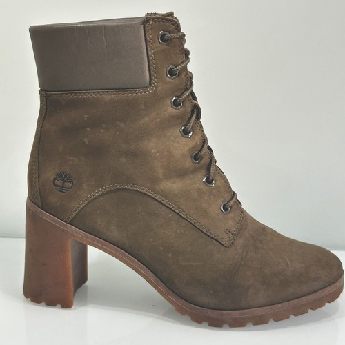 TIMBERLAND Talla 6 Allington 6 Pulgadas Botas de Tacón Alto con Cordones para Mujer Oliva Nubuck - Imagen 2 de 13