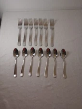 Kitchinox 14 Piece Flatware Silverware Set 7 each forks and tablespoons