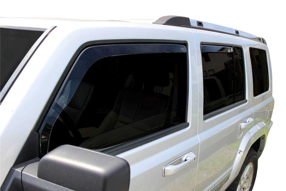 Deflectores de viento en canal para Jeep Commander 2006-2010 parasoles protector de lluvia Foto 4 de 4