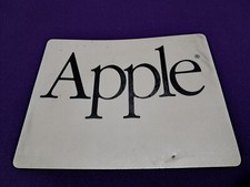Vintage Apple Mouse Pad 8 3/4" X 7" Mac Computer Mousepad Grey Black Foam