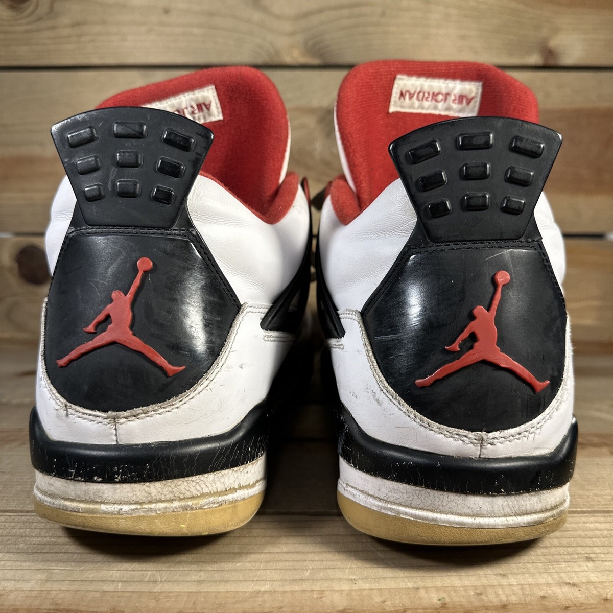 Mens Size 15 - Nike Air Jordan 4 Retro “Fire Red” 2012 Sneakers