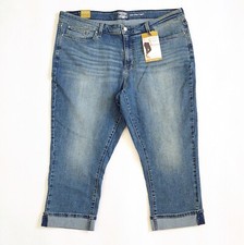 Signature by Levi Strauss  Co. Gold Label Women's Mid-Rise Slim Fit Capris Sz22