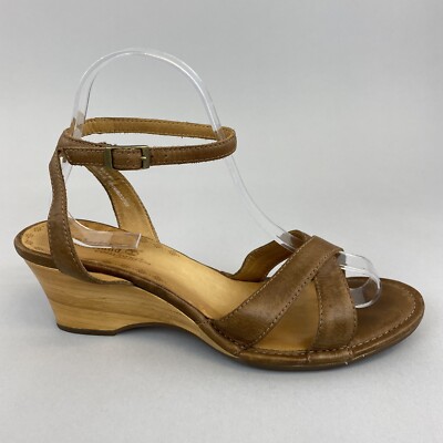 Timberland braune Slipper offene Zehenpartie Fersenriemen Sommer Urlaub Sandalen US8 UK5,5 - 6