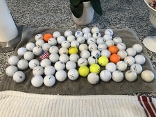 Lot of 75 Mixed Golf Balls-Premium Brands: Titleist,Callaways, Top Flight, Etc