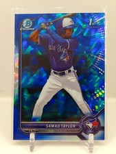 NON AUTO 2022 Bowman Chrome 1st Samad Taylor Sapphire Refractor Blue ROOKIE C6