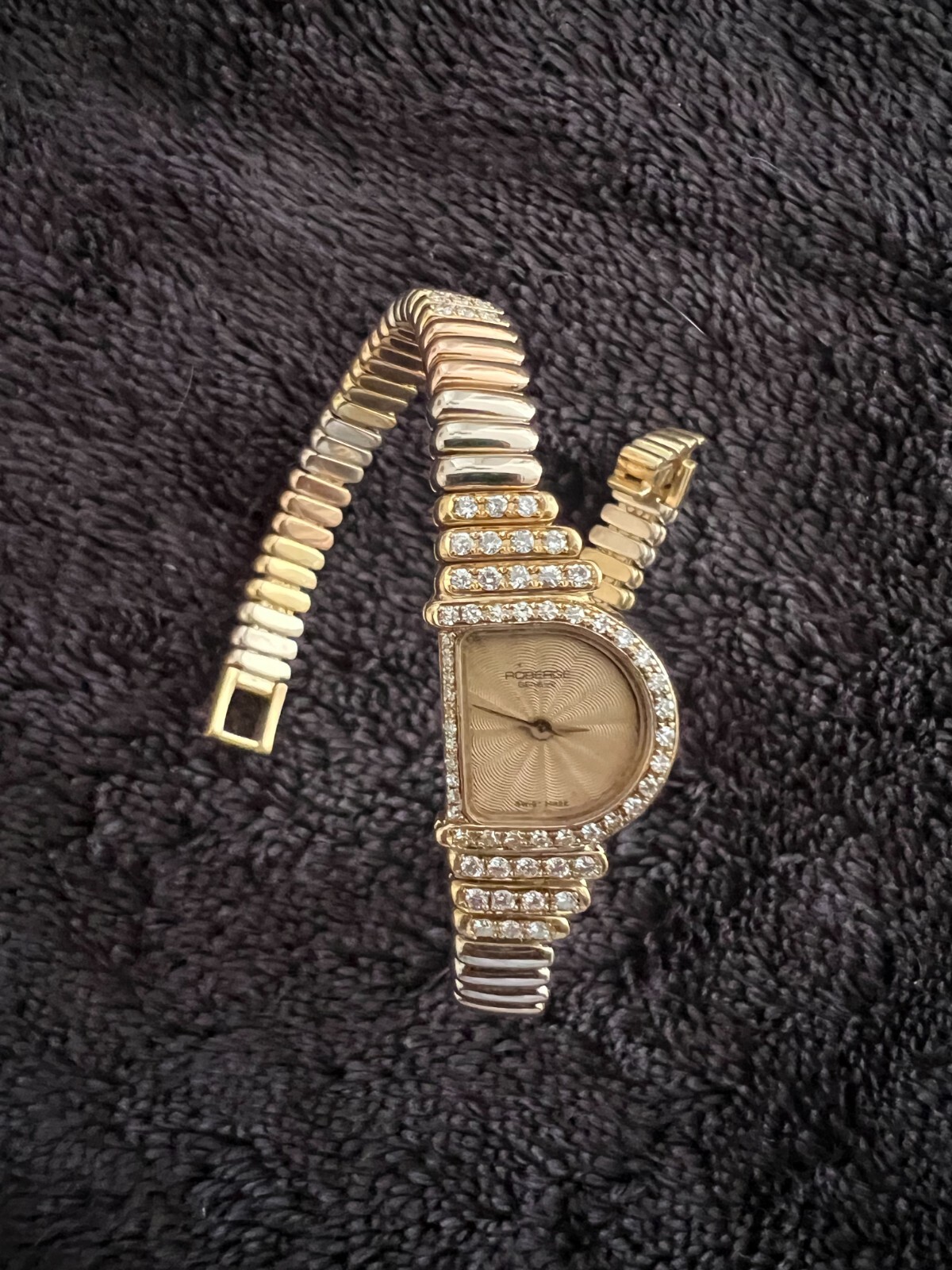 Rare 18K Gold Roberge Diamond Watch – One-of-a-Kind w/ Unverified Royal Connecti