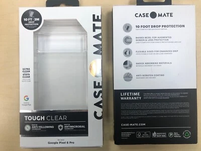 PELICAN Case-Mate Tough Clear Slim Antimicrobial Case for Google Pixel 6 Pro (6.7")