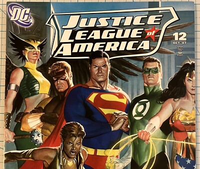 Justice League of America #12 VF+ Alex Ross Connecting Cover 2007