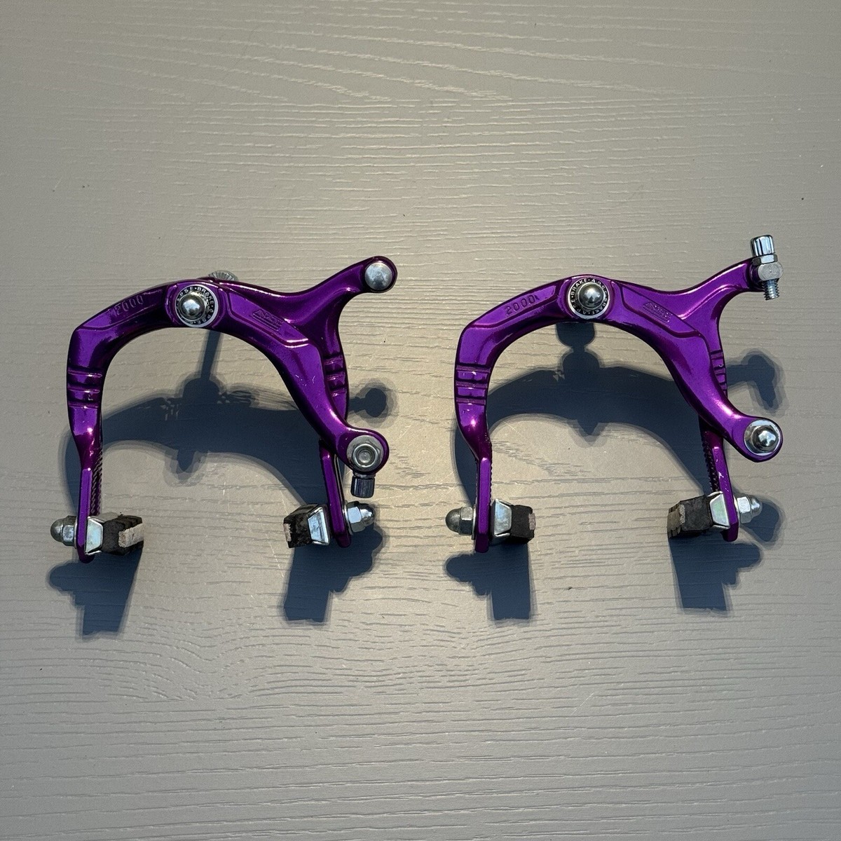 APSE 2000 Purple Chrome Brake Caliper BIKE BICYCLE BMX ROAD MTB Purple PAIR