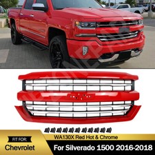 Red Hot Front Bumper Grille For 2016-2018 Chevrolet Silverado 1500 High Country