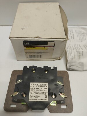 NEW OLD STOCK! GE GENERAL ELECTRIC 120V AUX REED SWITCH CR305X200RC | eBay