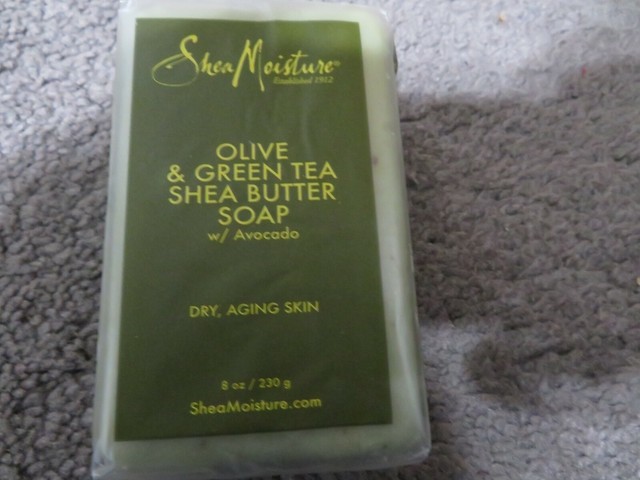 olive and green tea shea butter soap