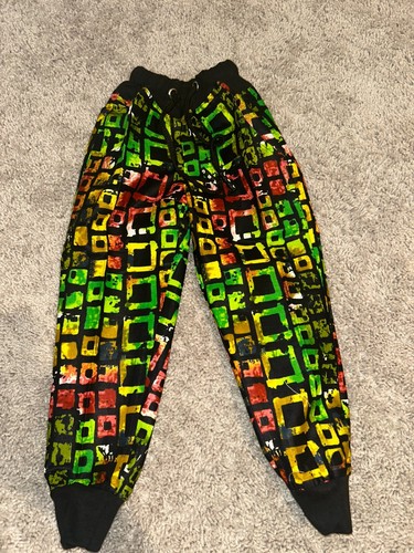 Vintage Hand-sewn Joggers African Print Joggers Stylish+Comfortable Size 10 Kids