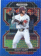 2022 PANINI DRAFT PICKS PRIZM Blue Mojo NO. 206 Kody Huff - Stanford Cardinal