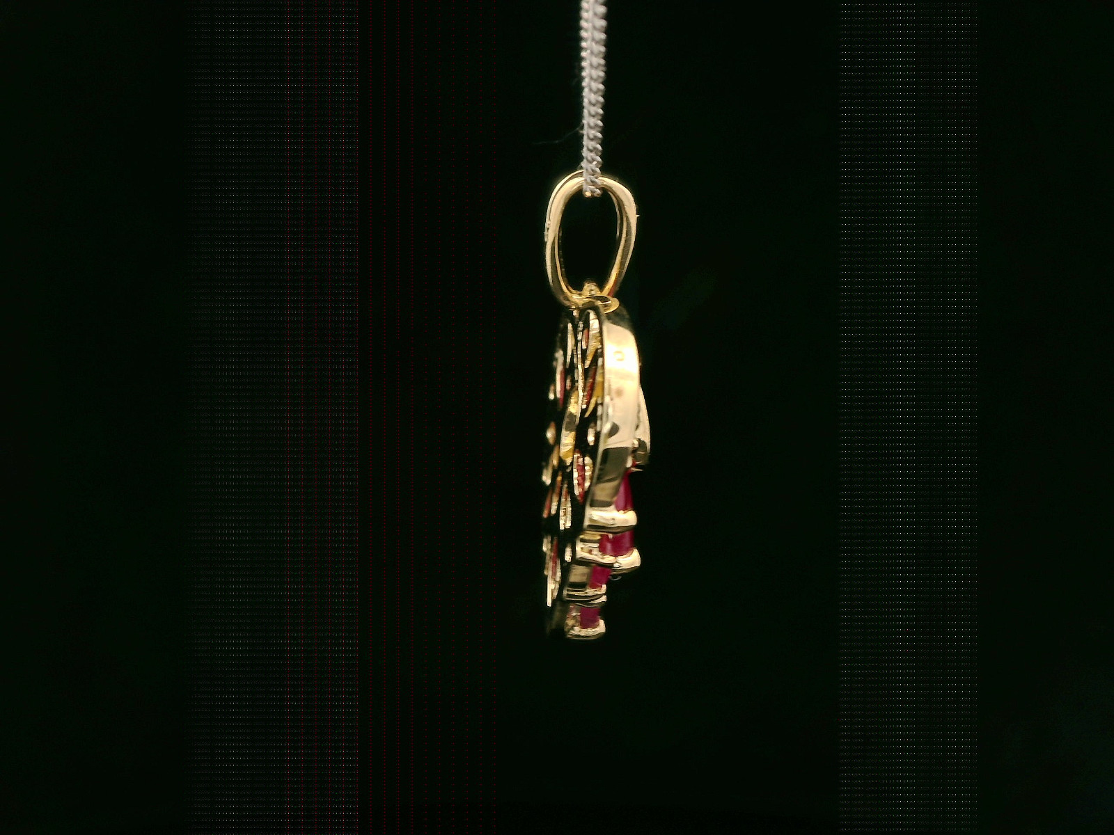 9ct Yellow Gold & Ruby Heart Shaped Ruby Pendant - image 5