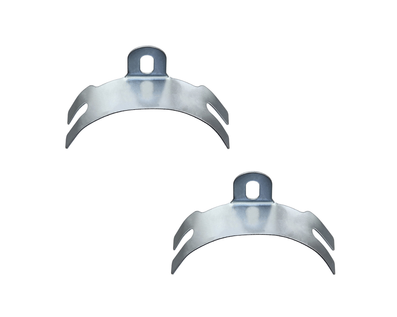 UNIVERSAL ORIGINAL LOWRIDER STEEL FENDER BRIDGE CLIP CHROME SOLD BY PAIR
