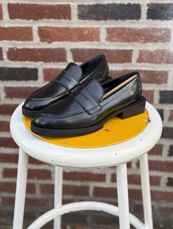 Mocasines Charles David Delusion Plataforma Cuero Negro Unisex Foto 2 de 4